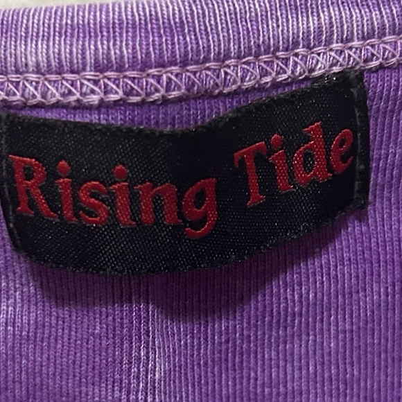 Rising Tide Hippie Boho Patchwork Multicolor Embroidered Tank Top Y2K Medium - Picture 3 of 4